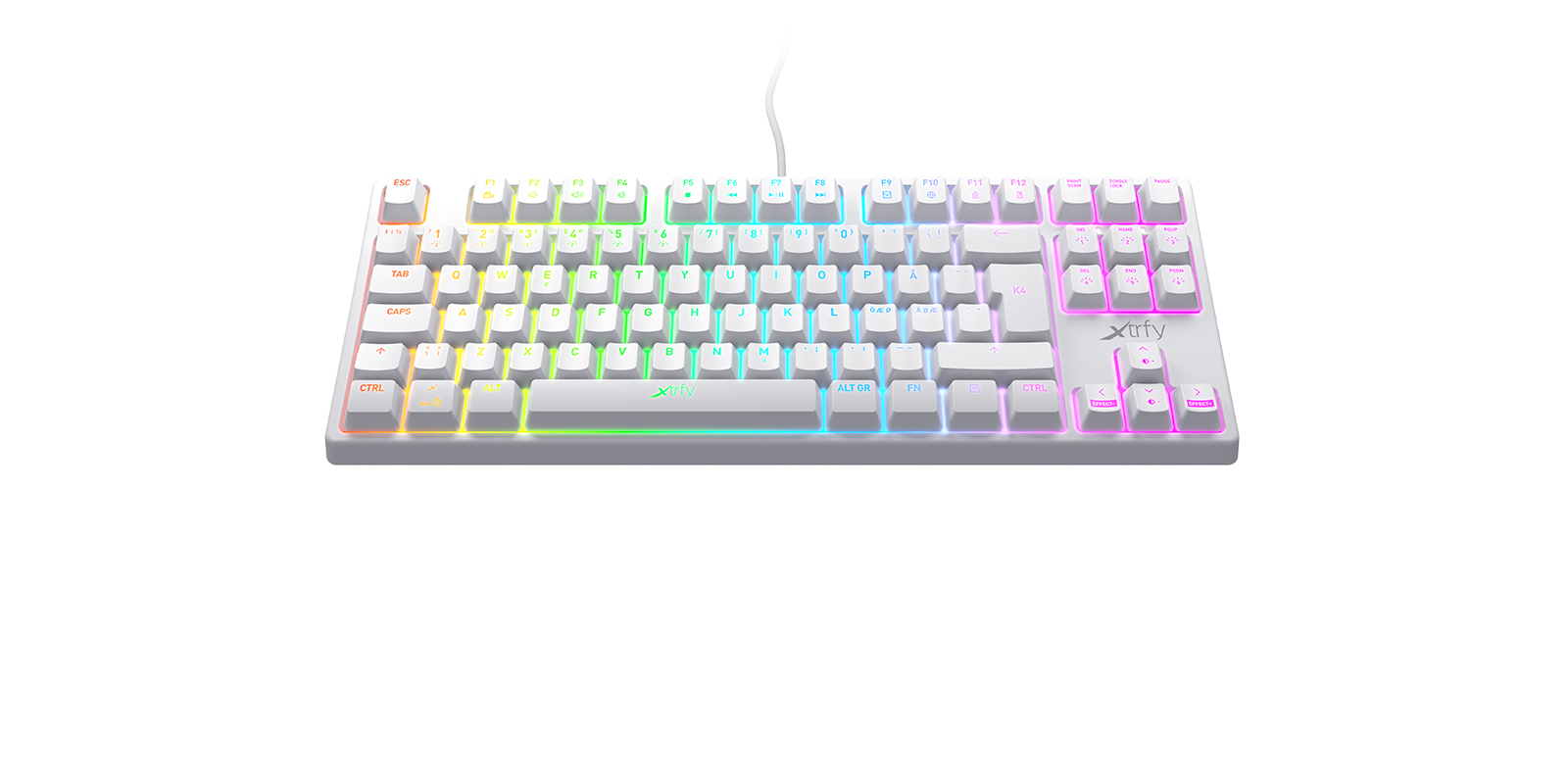 k4-tkl-rgb-white - Built On Experience －Xtrfy Japan