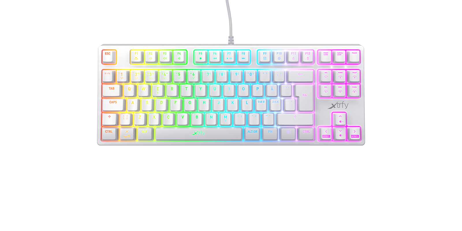 k4-tkl-rgb-white - Built On Experience －Xtrfy Japan