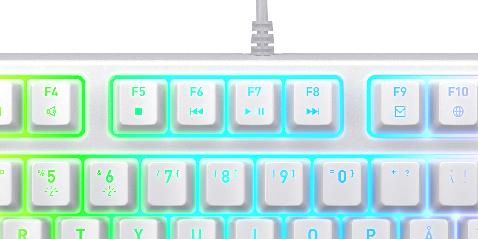 Xtrfy K4 TKL RGB WHITE 赤軸 ゲーミングキーボード